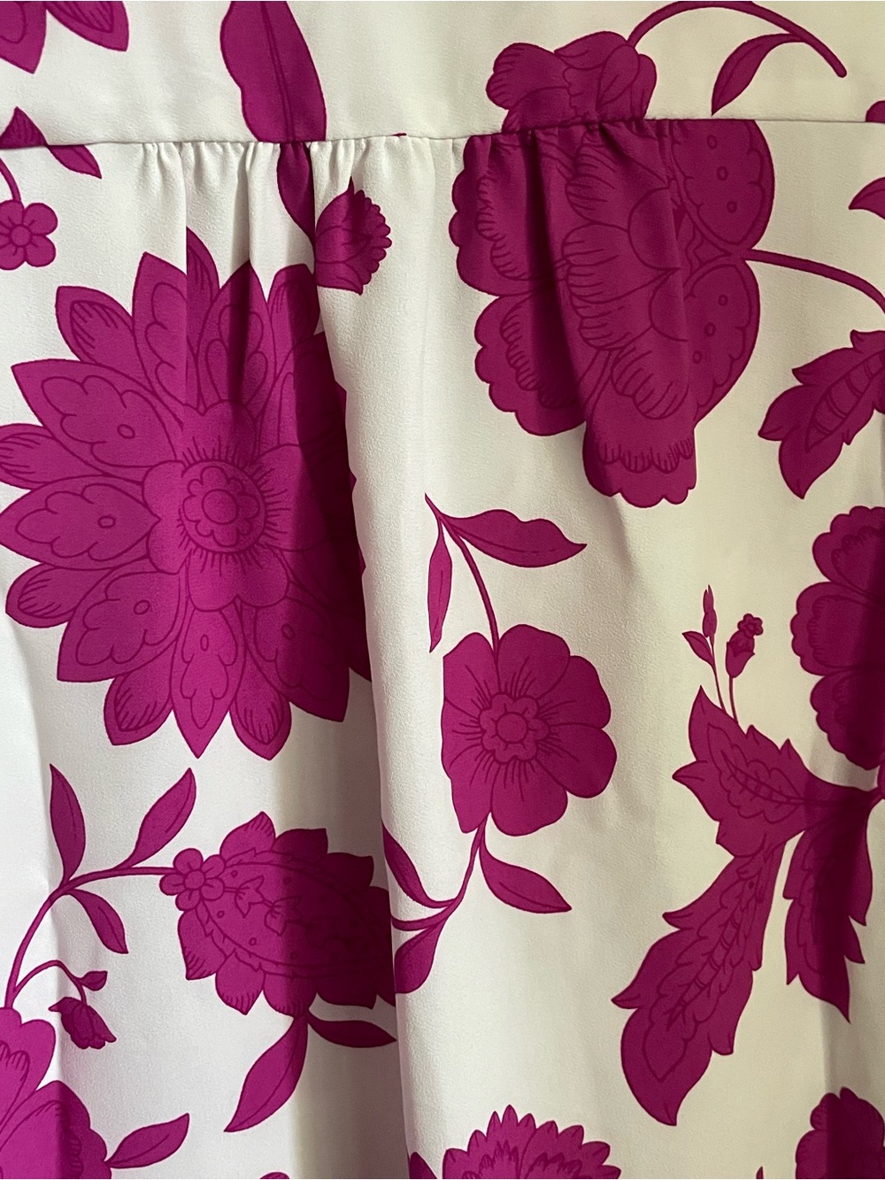 NWOT Ann Taylor floral popover shirt w/ bold floral print sz XL - Picture 11 of 13